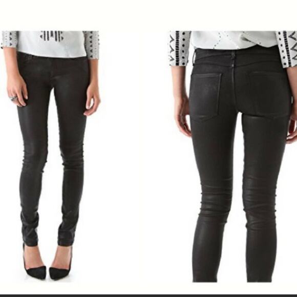 Habitual Jeans 'Eve' Hi Rise Skinny Jean Licorice Signature Coated Denim size 26 - Picture 1 of 16